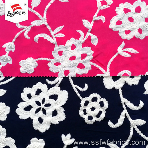 Floral Puff Knit African Print Fabric For Garment